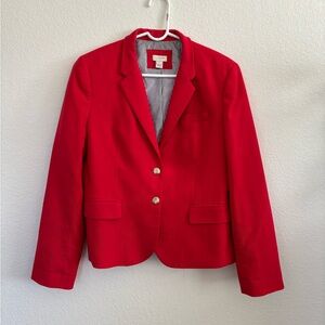 Red J. Crew Women’s Blazer